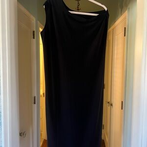 Norma Kamali Black One Shoulder Dress